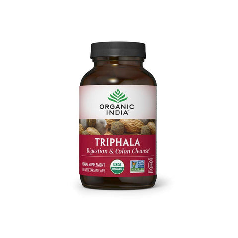 ORGANIC INDIA Triphala Herbal Supplement - Digestion & Immune System Support 180 Capsules