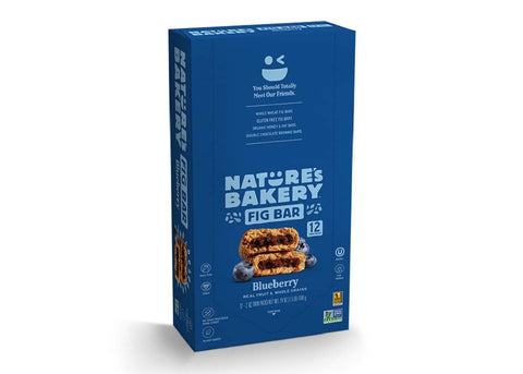 Nature’s Bakery Whole Wheat Fig Bars, Blueberry, Real Fruit, Twin packs- 12 count