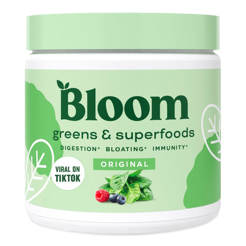 Bloom Nutrition Greens & Superfoods - Powder Smoothie & Juice Mix - Original Flavor 30 Servings