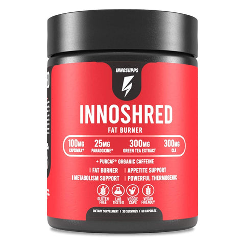 Inno Shred - Day Time Fat Burner, Innoshred Weight Loss Support (60 Veggie Capsules)