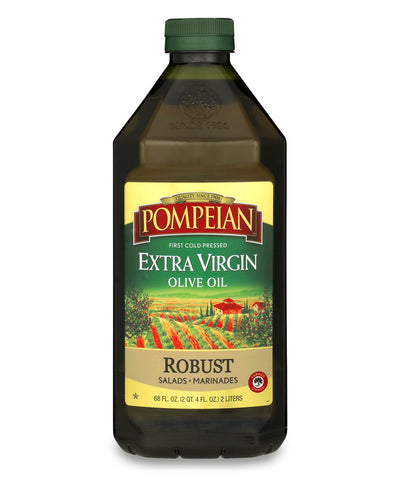 Pompeian Robust Extra Virgin Olive Oil, First Cold Pressed, 68 fl oz