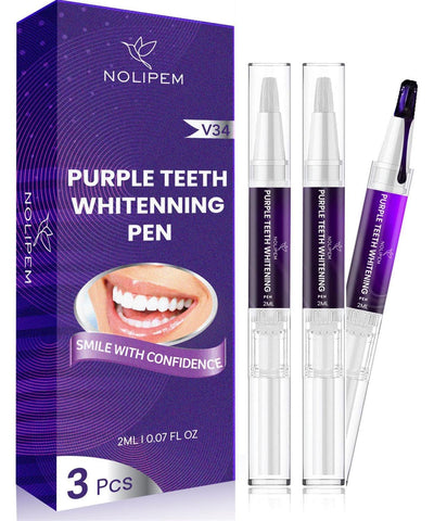 Purple Teeth Whitening color Corrector Pen (3 Pens)