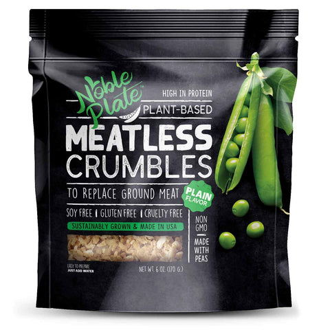 Plant-Based Vegan Meatless Crumbles - 6 oz