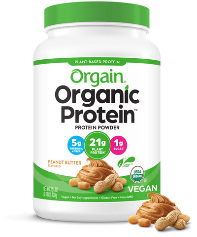 Organic Plant Based Protein Powder | Peanut Butter