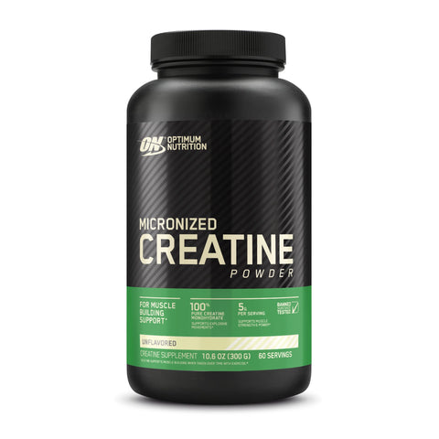 Optimum Nutrition Micronized Creatine Monohydrate Powder, Unflavored, 60 Servings