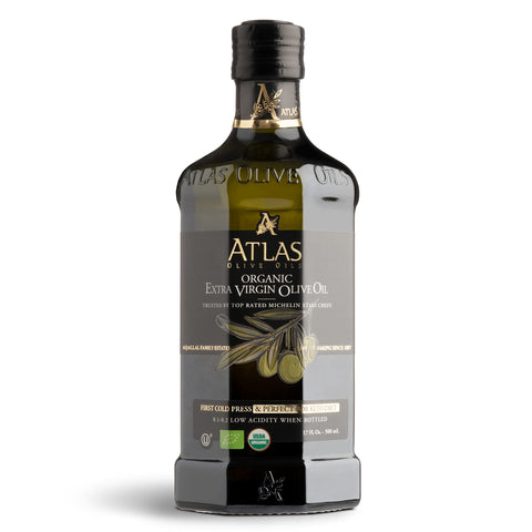Atlas Organic Cold Pressed Moroccan Extra Virgin Olive Oil, 500 ml 17 Fl Oz