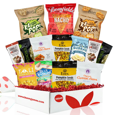 BUNNY · JAMES · Vegan Snacks Box: Healthy Gluten-Free Care Package