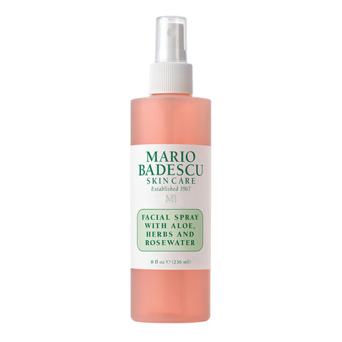 Mario Badescu Facial Spray with Aloe, Herbs and Rose Water for All Skin Types, 8 Fl Oz