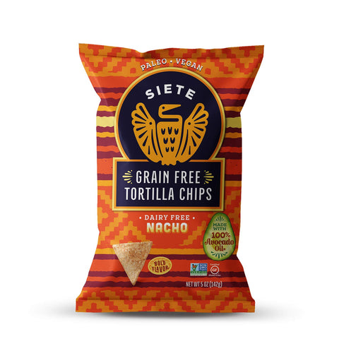 Siete Non-GMO Grain & Gluten Free Tortilla Chips | Nacho