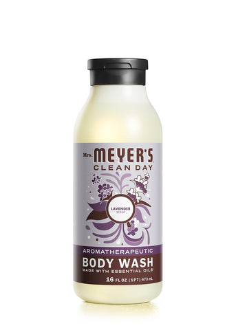 Mrs. Meyer's Moisturizing Body Wash for Women and Men, Lavender, 16 oz