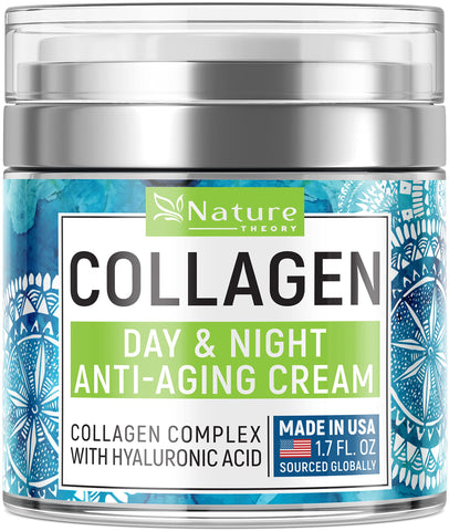 Nature Theory Collagen Cream - Day & Night Anti-Aging Face Moisturizer