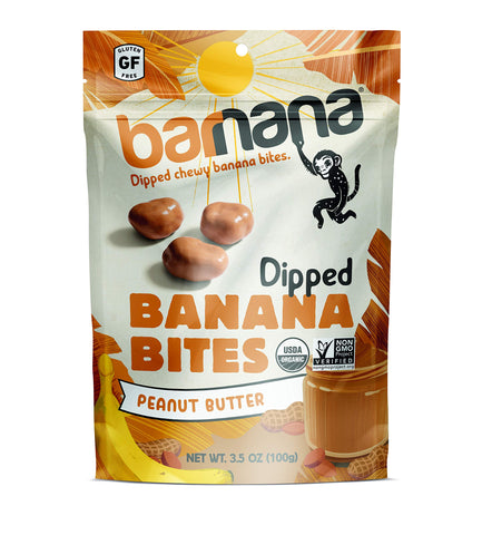 Barnana Organic Chewy Banana Bites | Peanut Butter