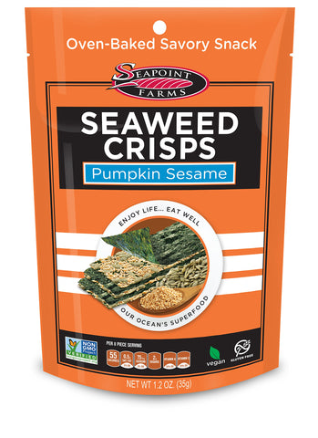 Vegan, Gluten-Free, Kosher Seaweed Crisps | 12 Pcs