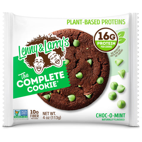 Lenny & Larry's The Complete Cookie, Choc-O-Mint, Soft Baked, 4 Ounce Cookie (Pack of 12)