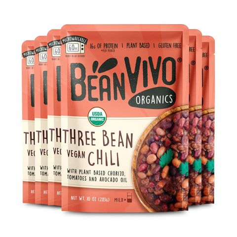Organic Three Bean Vegan Chili | 6-Pack