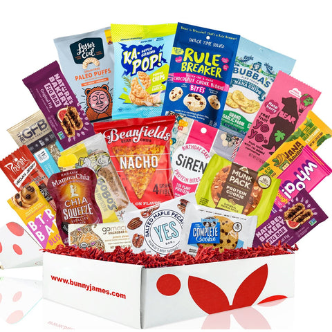 BUNNY · JAMES · Healthy Vegan Snacks Gift Basket