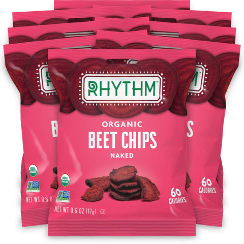 Rhythm Superfoods Beet Chips, Naked, 0.6 Ounce (Pack of 8)