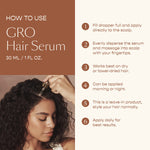 VEGAMOUR GRO Hair Serum - Hair Serum for Healthy, Thicker and Fuller Looking Hair - Caffeine and Biotin Hair Serum 30 Day Supply