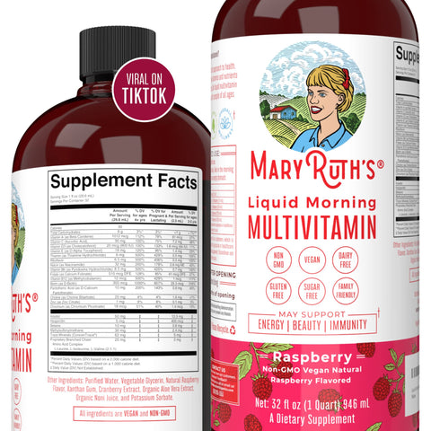 Mary Ruth's Liquid Morning Multivitamin Multimineral - Raspberry (32 oz)