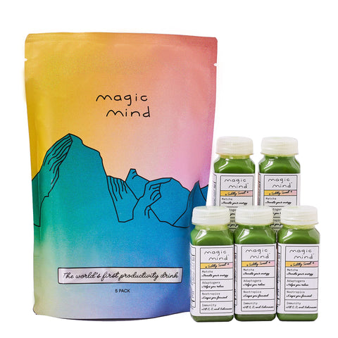 Magic Mind Focus Energy Drink Shots - 2 FL Oz (5 Pack)